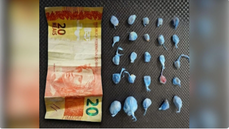 Rapaz Ã© preso com 25 pedras de crack na Rua da Fortuna, no Jardim EsperanÃ§a, em Presidente Venceslau