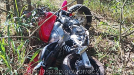 Policial militar de folga morre apÃ³s acidente de moto na SP-294, em Tupi Paulista