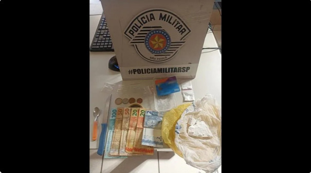 Após vender porções de cocaína, homem é preso em flagrante por tráfico de droga no distrito de Teçaindá, em Martinópolis