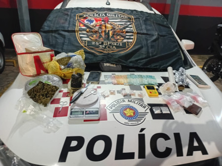 PolÃ­cia Militar apreende drogas e prende indivÃ­duo por trÃ¡fico em Osvaldo Cruz