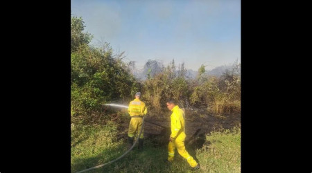 IncÃªndio destrÃ³i 3.300mÂ² de vegetaÃ§Ã£o em Ãrea de PreservaÃ§Ã£o Permanente prÃ³xima ao CÃ³rrego do Alegrete, em MartinÃ³polis