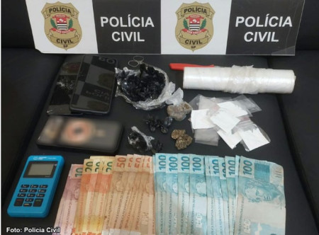 OperaÃ§Ã£o da PolÃ­cia Civil prende casal suspeito de envolvimento com o trÃ¡fico em Bastos