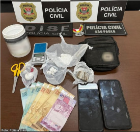 PolÃ­cia Civil prende acusado de trÃ¡fico durante operaÃ§Ã£o em bairro de TupÃ£