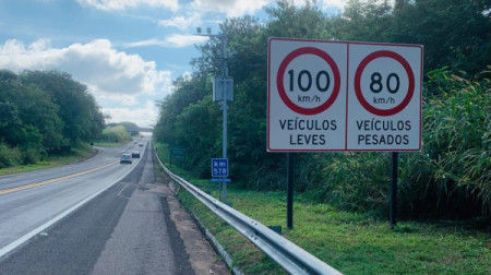 Eixo SP revoga reduÃ§Ã£o de velocidade e restabelece limite de 100 km/h em trecho de obras na SP-294