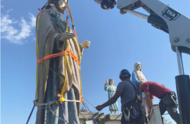 LUCÃLIA: Imagens da Sagrada FamÃ­lia sÃ£o retiradas do trevo