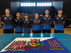 Osvaldo Cruz conquista tÃ­tulo inÃ©dito no tÃªnis de mesa masculino dos Jogos Regionais