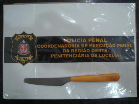 Faca Ã© apreendida com visitante na PenitenciÃ¡ria de LucÃ©lia
