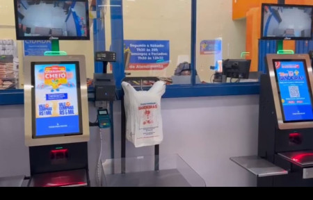 Sistema de autoatendimento do Supermercado Bandeiras ganha aprovaÃ§Ã£o dos clientes
