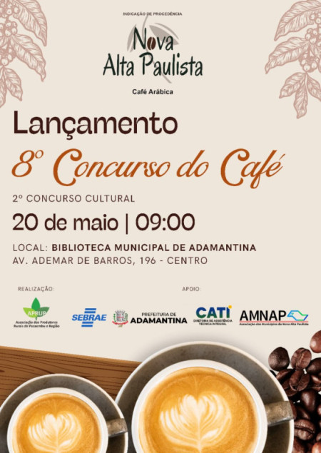 Nova Alta Paulista lanÃ§a 8Âº Concurso do CafÃ© e busca consolidar a regiÃ£o no mercado de cafÃ©s especiais