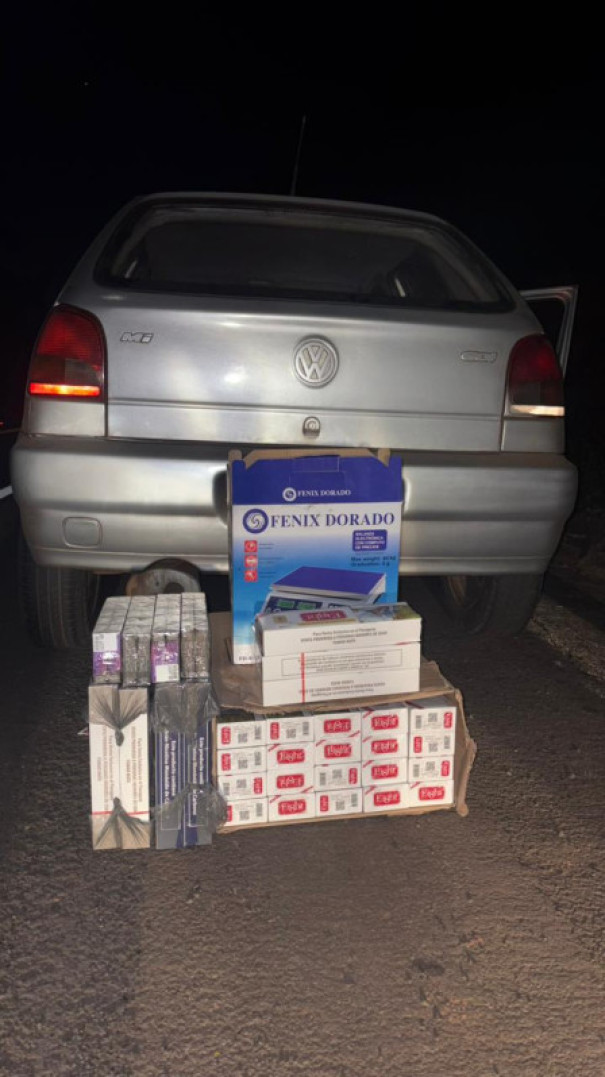PM intercepta veículo na SP-425 e prende homem em flagrante por contrabando em Osvaldo Cruz