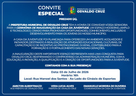 Osvaldo Cruz inaugura hoje a Casa da Juventude