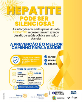 Rotary Club Osvaldo Cruz e Rotary CalifÃ³rnia realizam a campanha âHepatite Zeroâ em Osvaldo Cruz