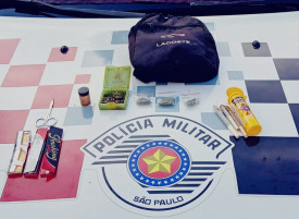 PM localiza drogas durante fiscalizaÃ§Ã£o em SalmourÃ£o