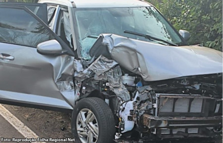 Acidente com dois carros e dois caminhÃµes acontece SP-294 entre FlÃ³rida Paulista e Pacaembu