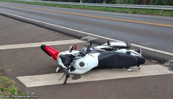 Motociclista sofre ferimentos em acidente na SP-425 em Rinópolis