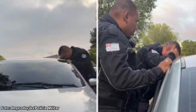 BebÃª de seis meses Ã© resgatado por policiais apÃ³s ficar trancado dentro de carro em Presidente Venceslau