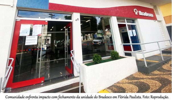 Bradesco encerra agência em Flórida Paulista