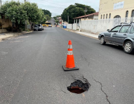 Chuvas e risco de erosÃ£o interditam Rua Rondon entre Avenida JosÃ© Siqueira e a Rua Rodolfo Zaros em OC