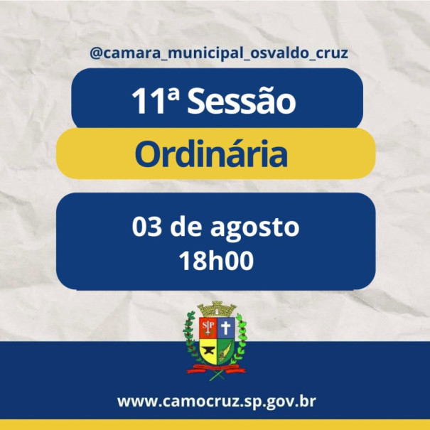 Câmara Municipal de Osvaldo Cruz prepara retorno das Sessões Ordinárias 
