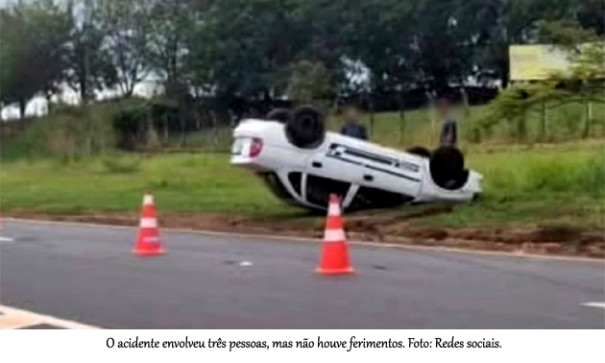 Capotamento na SP-294 em Junqueirópolis mobiliza concessionária e bombeiros