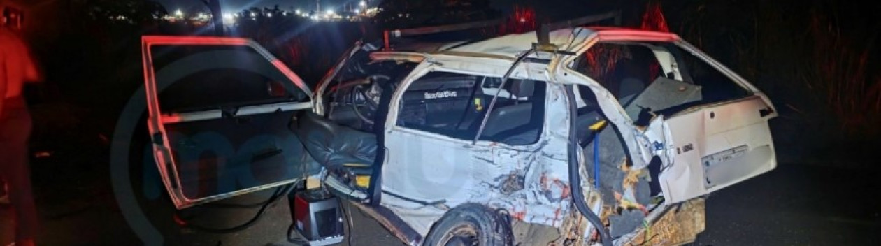 CrianÃ§a morre e quatro pessoas ficam feridas em acidente em Vicinal de Queiroz