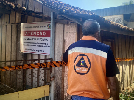Defesa Civil interdita residÃªncia apÃ³s chuvas e risco estrutural em Osvaldo Cruz