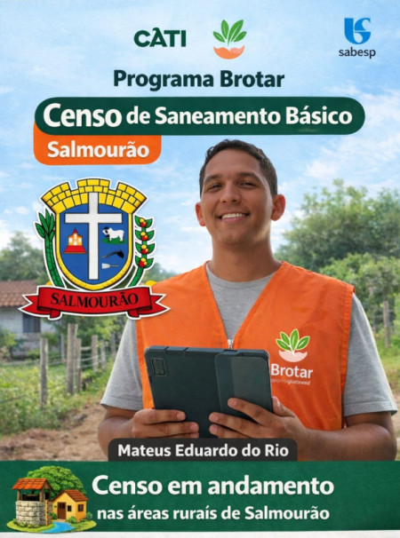 Prefeitura de SalmourÃ£o realiza Censo de Saneamento BÃ¡sico na zona rural