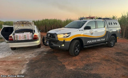 Motorista Ã© flagrado com cigarros contrabandeados em rodovia de QuatÃ¡