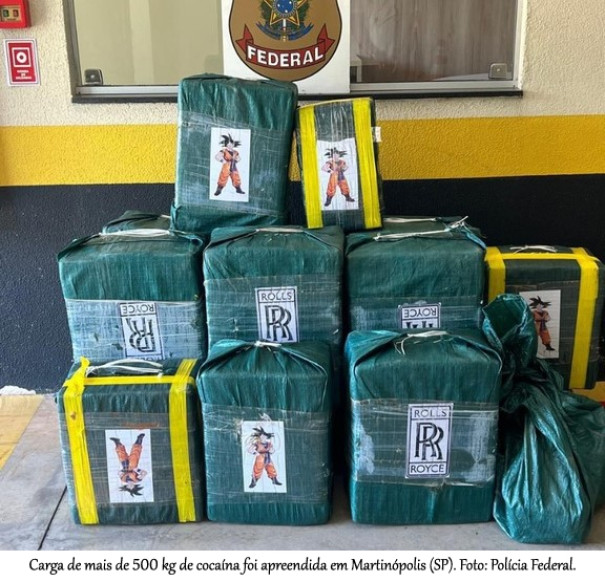 Polícia Federal apreende 532 kg de cocaína após pouso de avião em Martinópolis