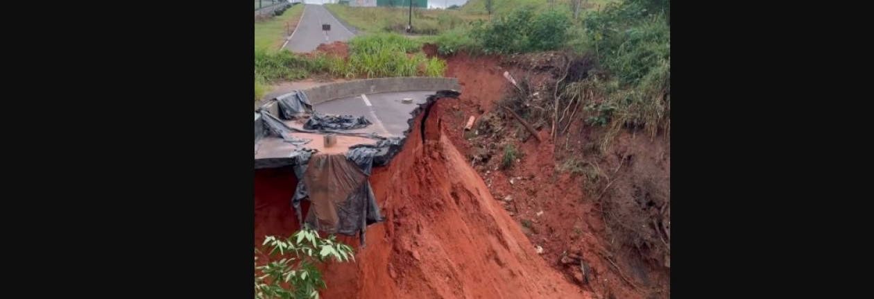 Prefeitura de OC aguarda estabilizaÃ§Ã£o do tempo para iniciar obras na cratera da Vasco Pigozzi