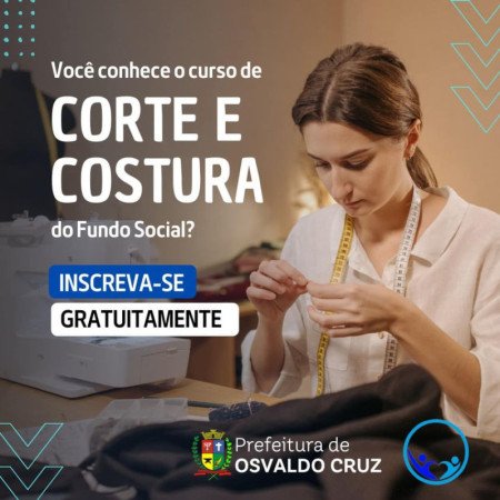 Fundo Social de OC abre inscriÃ§Ãµes para curso em parceria com a Linoforte
