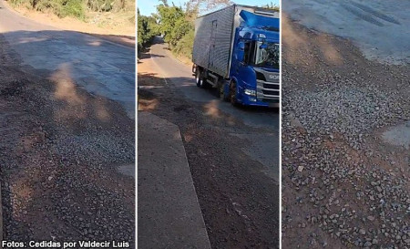 DesnÃ­vel em trecho da cabeceira de ponte na vicinal TupÃ£ - Bastos exige atenÃ§Ã£o redobrada dos motoristas