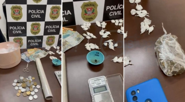 DISE prende homem por tráfico e apreende drogas em imóvel nos fundos de igreja em Tupã