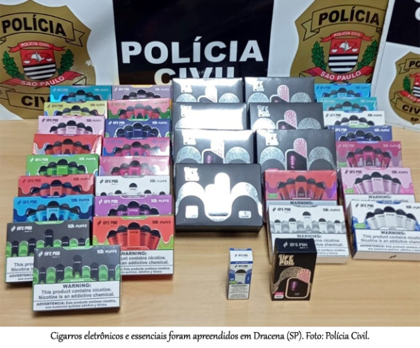 Cigarros eletrônicos são apreendidos em quarto de adolescente no Jardim Jussara, em Dracena