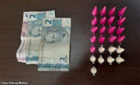 Mulher Ã© presa por trÃ¡fico de drogas durante patrulhamento em HerculÃ¢ndia