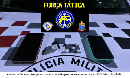 Dupla Ã© presa por trÃ¡fico de drogas apÃ³s abordagem na Rodovia SP-294, em JunqueirÃ³polis