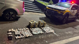 Motorista Ã© preso com 43 quilos de drogas apÃ³s perseguiÃ§Ã£o policial em Adamantina