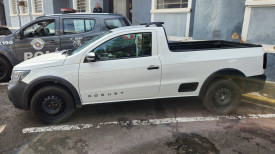 Com picape dublÃª, motorista tenta despistar abordagem policial, mas acaba preso em flagrante no Centro de Presidente Prudente