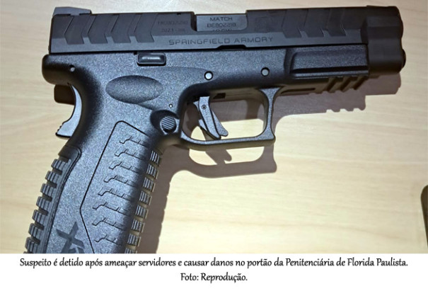 Homem é preso após atacar policiais penais e causar danos em penitenciária de Florida Paulista