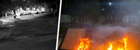 Homem Ã© flagrado ateando fogo em caÃ§amba comunitÃ¡ria em Osvaldo Cruz