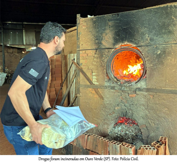 Polícia Civil incinera mais de 40 quilos de drogas na Nova Alta Paulista