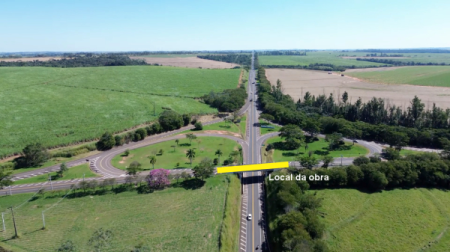 Eixo SP inicia ampliaÃ§Ã£o do viaduto no trevo de InÃºbia Paulista