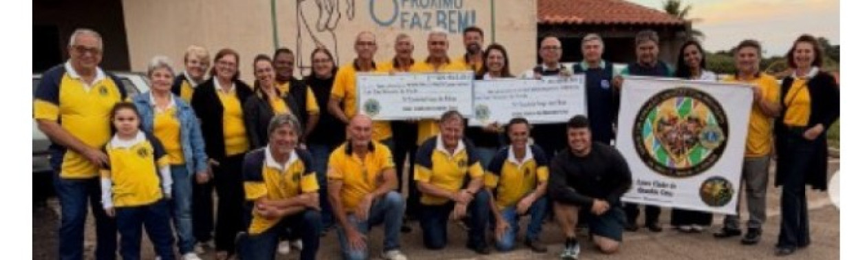 Lions Clube de Osvaldo Cruz entrega arrecadaÃ§Ã£o da 'Costela Fogo de ChÃ£o' ao Lar SÃ£o Vicente de Paulo