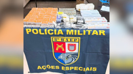 PolÃ­cia Militar apreende produtos e medicamentos irregulares avaliados em R$ 150 mil
