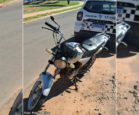 PolÃ­cia Militar recupera em TupÃ£ motocicleta furtada durante a madrugada