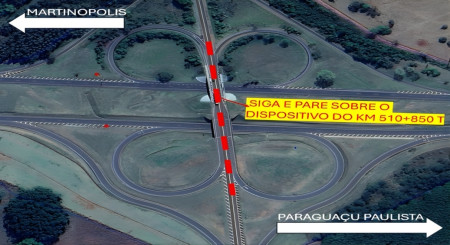 Viaduto no entroncamento entre as rodovias Raposo Tavares e Brigadeiro Eduardo Gomes terÃ¡ Pare e Siga em Rancharia