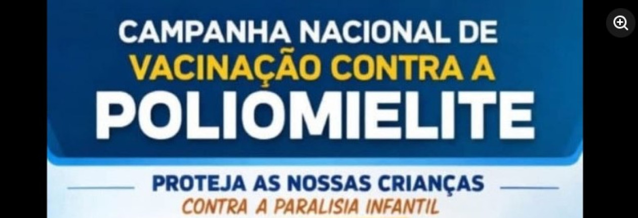 Estado de SÃ£o Paulo amplia vacinaÃ§Ã£o contra a poliomielite