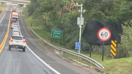 AtenÃ§Ã£o motorista: Velocidade mÃ¡xima em trecho da SP-294 com radar Ã© reduzida para 60 km/h em InÃºbia Paulista