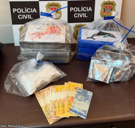 OperaÃ§Ã£o da PolÃ­cia Civil intercepta 6,7 kg de cocaÃ­na e prende dois por trÃ¡fico em RinÃ³polis