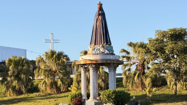 Para obras da SP-294, imagem religiosa no trevo de Adamantina será removida na quarta-feira (22)